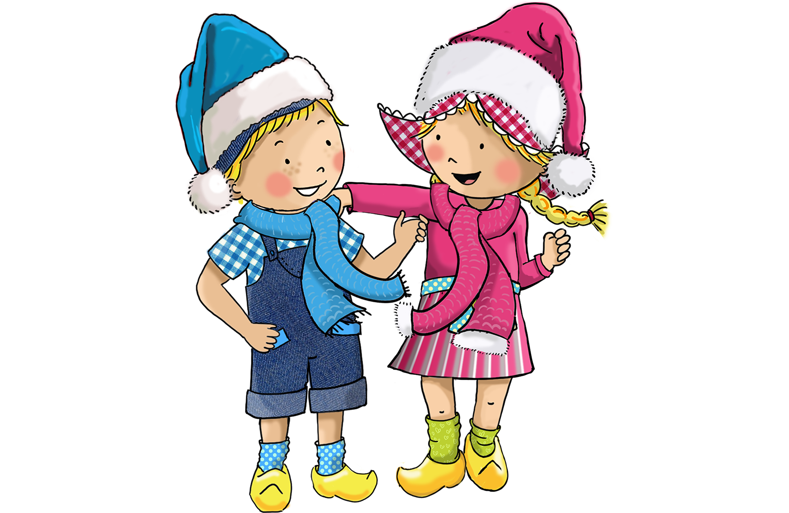 Fien en Teun in de winter